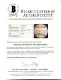 Willie Mays Monte Irvin Dual Signed Giants Baseball BAS LOA AA05929 - Sports Integrity