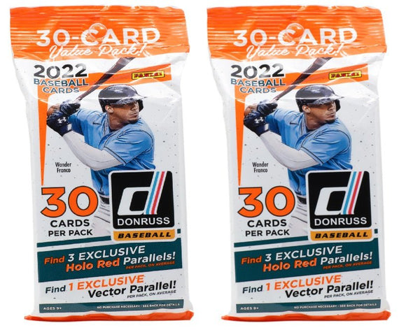 Lot of (2) 2022 Panini Donruss MLB Baseball Card Hanger Packs - Sports Integrity