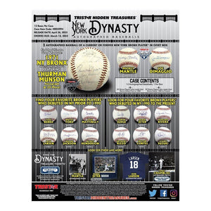 2023 TriStar Hidden Treasures New York Dynasty Signed Mystery Baseball - Sports Integrity