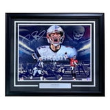 Tom Brady Signed Framed 16x20 Patriots Buccaneers Collage Photo Fanatics