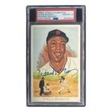 Willie McCovey Giants Signed 4x6 Perez - Steele Postcard PSA/DNA Gem MT 10 - Sports Integrity