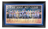 MLB 3000 HIt Club (12) Signed Framed Lithograph Hits Inscr Mays Aaron & More BAS - Sports Integrity