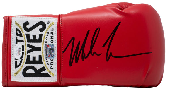 Mike Tyson Signed Right Hand Red Cleto Reyes Boxing Glove JSA ITP