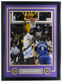 Shaquille O'Neal Signed Framed 16x20 Los Angeles Lakers Dunk Photo PSA/DNA - Sports Integrity