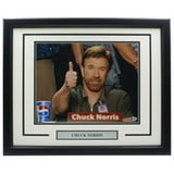 Chuck Norris Signed Framed 11x14 Dodgeball Photo BAS - Sports Integrity