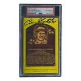 Enos Slaughter Signed 4x6 St Louis Cardinals HOF Plaque Card PSA/DNA 85026126 - Sports Integrity