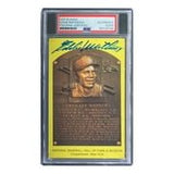 Eddie Mathews Signed 4x6 Milwaukee Braves HOF Plaque Card PSA/DNA 85025794 - Sports Integrity