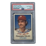 Steve Carlton Signed Phillies 1977 Hostess #117 Trading Card PSA/DNA