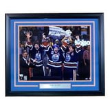 Mark Messier Signed Framed 16x20 Edmonton Oilers Stanley Cup Photo Fanatics - Sports Integrity