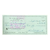 Edd Roush Cincinnati Reds Signed  Bank Check #171 BAS