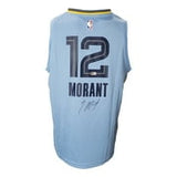 Ja Morant Signed Memphis Grizzlies Light Blue Fanatics L Basketball Jersey BAS