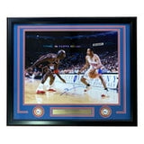 Allen Iverson Signed Framed 16x20 76ers vs Michael Jordan Photo JSA ITP