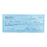 Gary Carter Montreal Expos Signed  Bank Check #10047 BAS