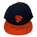 Willie McCovey Signed Giants Cooperstown Collection Hat 521 HRs Insc PSA