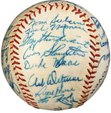 1958 New York Yankees Signed Spalding Baseball Berra Ford & More PSA LOA