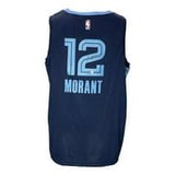 Ja Morant Signed Memphis Grizzlies Navy Blue Nike Swingman 2XL Jersey BAS - Sports Integrity