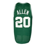 Ray Allen Boston Signed Green Basketball Jersey BAS ITP