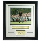 Phil Mickelson Framed 8x10 Golf Photo w/Laser Engraved Signature - Sports Integrity