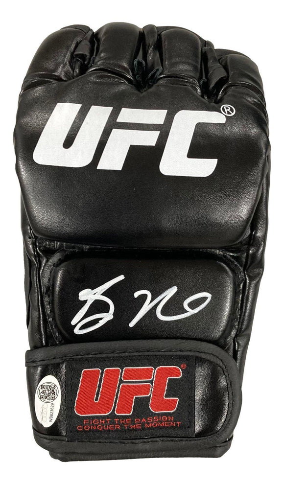 Bo Nickal Signed In White UFC Fight Glove JSA ITP