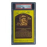 Enos Slaughter Signed 4x6 St Louis Cardinals HOF Plaque Card PSA/DNA 85025666 - Sports Integrity