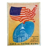 Notre Dame vs Navy November 3 1945 Official Game Program