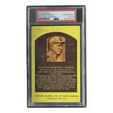 Warren Spahn Signed 4x6 Milwaukee Braves Hall Of Fame Plaque Card PSA/DNA 85027802 - Sports Integrity