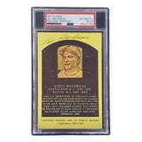 Lou Boudreau Signed 4x6 Cleveland HOF Plaque Card PSA/DNA 85027794 - Sports Integrity