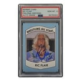 Ric Flair Signed RP 1982 All Stars Card #27 16x Insc PSA/DNA Auto Gem Mint 10 - Sports Integrity