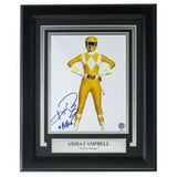 Aisha Campbell Yellow Ranger Signed Framed 8x10 Power Rangers Photo BAS