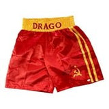 Dolph Lundgren Signed Custom Rocky IV Boxing Trunks Drago Inscribed JSA ITP - Sports Integrity