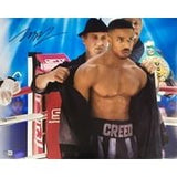 Michael B Jordan Signed 16x20 Creed Movie Photo w/ Sylvester Stallone BAS ITP - Sports Integrity