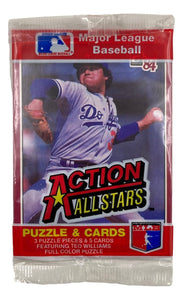 1984 Donruss Action All Stars Puzzle & Card Pack Fernando Valenzuela Wade Boggs - Sports Integrity