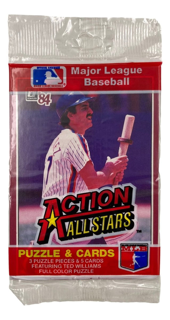 1984 Donruss Action All Stars Puzzle & Card Pack Keith Hernandez George Hendrick - Sports Integrity