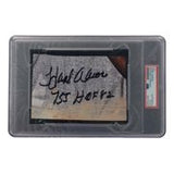 Hank Aaron Signed Slabbed Atlanta Braves 2 Inscription Cut Sig PSA/DNA 85076462 - Sports Integrity