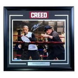 Michael B Jordan Signed Framed 16x20 Creed Training Photo w/ Stallone BAS ITP - Sports Integrity