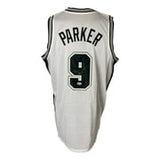 Tony Parker San Antonio Signed White Basketball Jersey BAS ITP