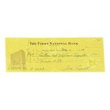 Joe Sewell Cleveland Signed May 4 1959 Bank Check BAS - Sports Integrity