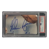 Nolan Ryan Signed Slabbed Texas Rangers Cut Signature PSA/DNA 85076339