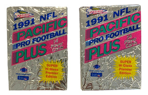 Lot of 14 1991 Pacific NFL Football Trading Card Packs - Sports Integrity