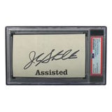 John Stockton Utah Jazz Signed Slabbed Book Cut Signature PSA/DNA