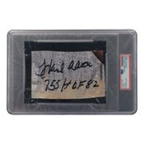 Hank Aaron Signed Slabbed Atlanta Braves 2 Inscription Cut Sig PSA/DNA 85076463 - Sports Integrity