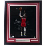 John Wall Signed Framed 16x20 Houston Rockets Photo BAS