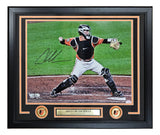 Adley Rutschman Signed Framed 16x20 Baltimore Orioles Throwing Fanatics