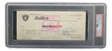 Al Davis Signed Oakland Raiders Bank Check #12652 PSA/DNA Gem MT 10 - Sports Integrity