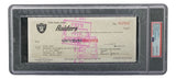 Al Davis Signed Oakland Raiders Bank Check #12912 PSA/DNA Gem MT 10 - Sports Integrity