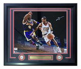 Allen Iverson Signed Framed 16x20 Philadelphia 76ers vs Kobe Photo JSA ITP