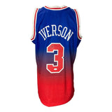 Allen Iverson Signed Philadelphia 76ers 1996 - 97 M&N HWC Swingman Jersey JSA ITP - Sports Integrity