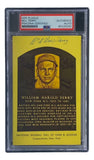 Bill Terry Signed 4x6 New York Giants Hall Of Fame Plaque Card PSA/DNA 85026282 - Sports Integrity