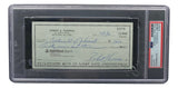 Bobby Thomson New York Giants Signed  Bank Check PSA/DNA 85025544