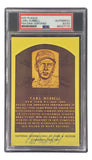 Carl Hubbell Signed 4x6 New York Giants Hall Of Fame Plaque Card PSA/DNA 85027775